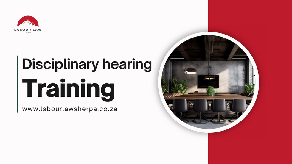 Disciplinary Hearing Training Video
